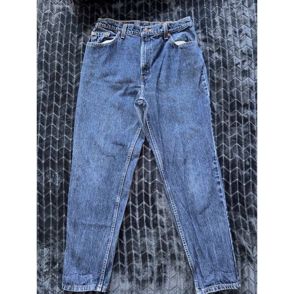 VTG Levis 551 Women's Relaxed Fit Tapered Leg 90s Made USA Jeans Sz 14‎ MED